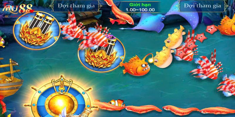 Bắn cá lộc trực tuyến gồm nhiều cấp độ